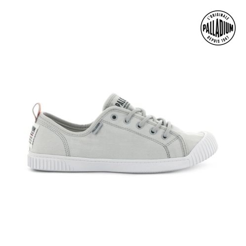 Dámské Tenisky Palladium Easy Krajkové Platene Low Tops Světle Šedé | CZ MNL-15H